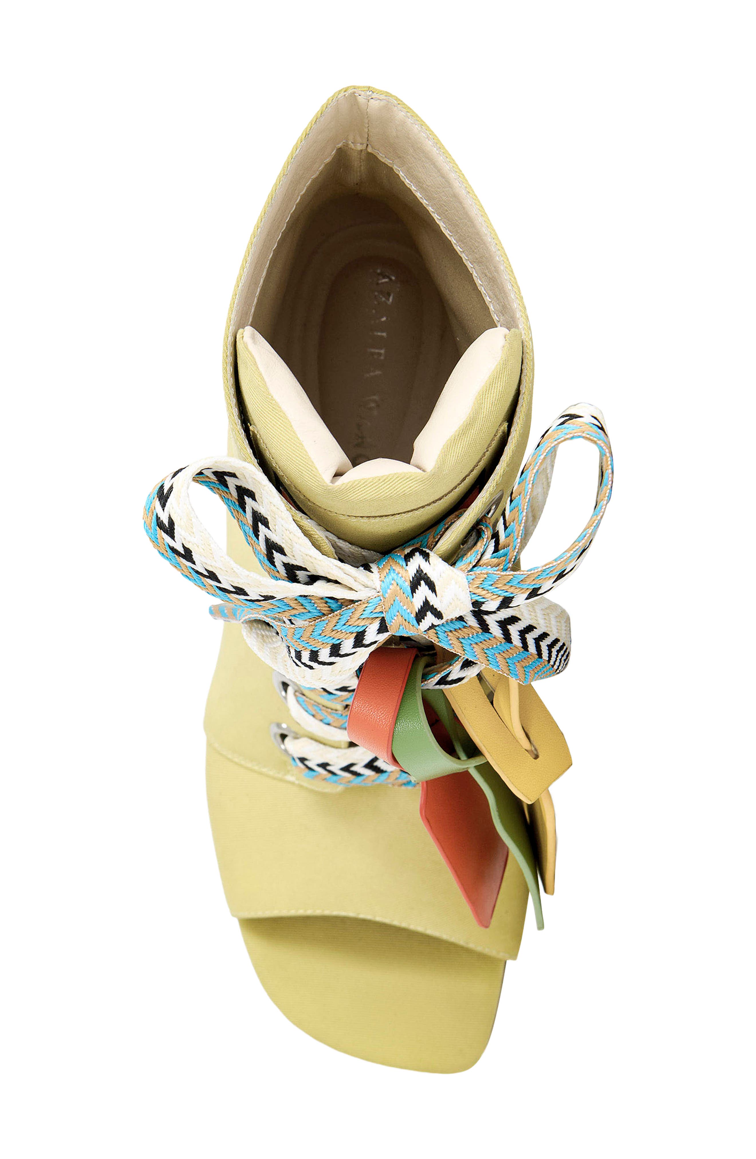 AZALEA WANG Rovea Open Toe Bootie, Alternate, color, 