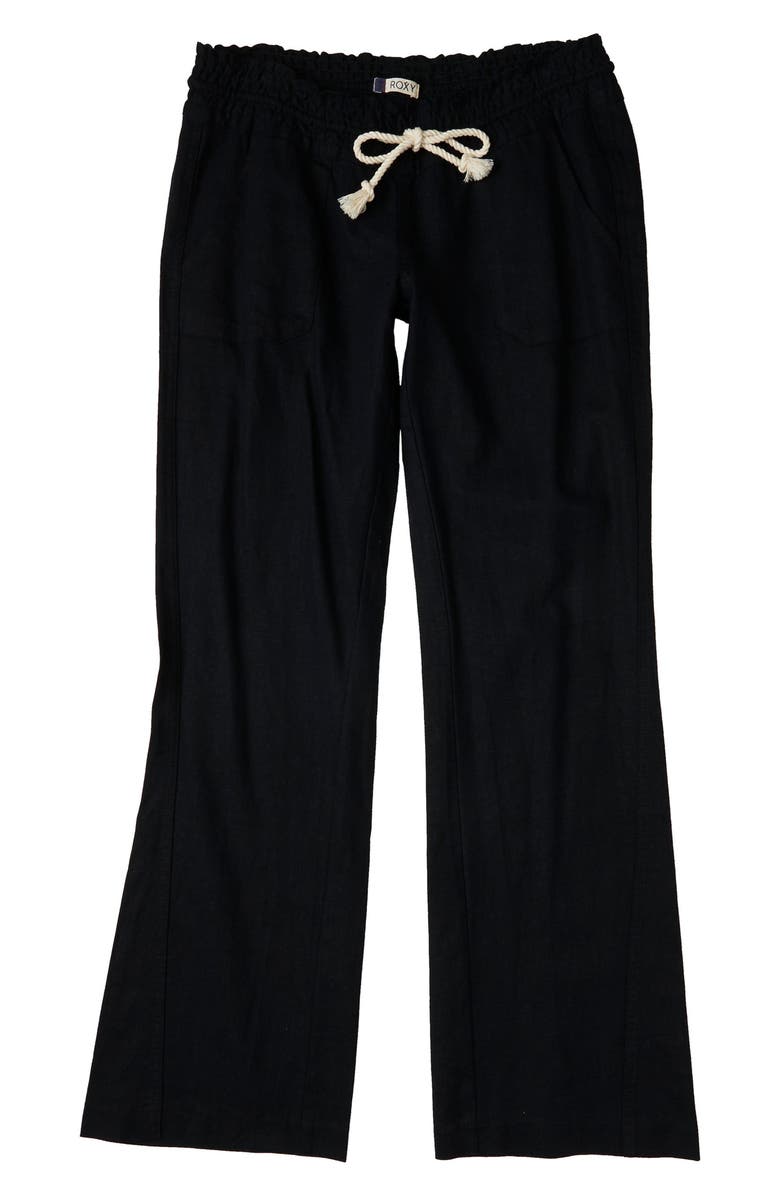 Roxy Oceanside Linen Blend Beach Pants, Alternate, color,