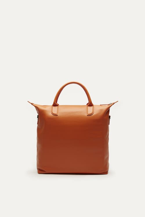 Want Les Essentiels De La Vie Want Les Essentiels O'hare Pebble-grained Leather Tote In Orange