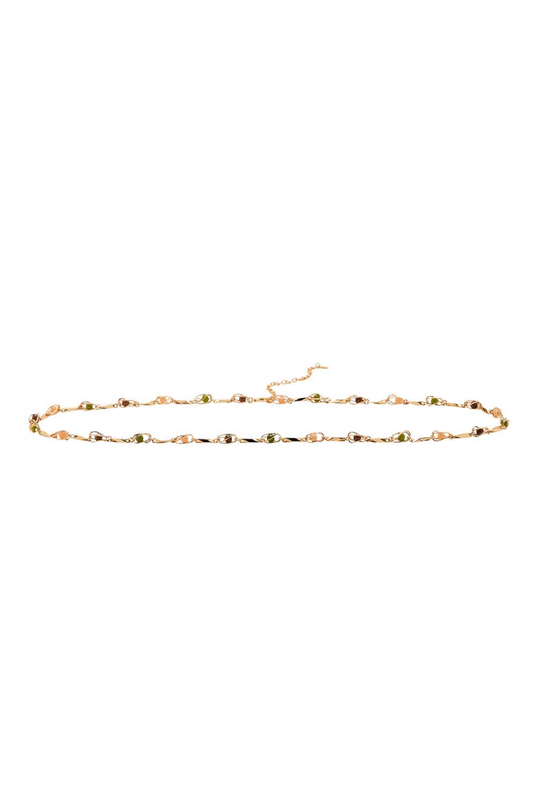 Beaded Chain Belt, Main, color, GOLD