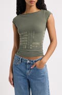 BDG Urban Outfitters Grunge Graphic Seamless Baby Tee