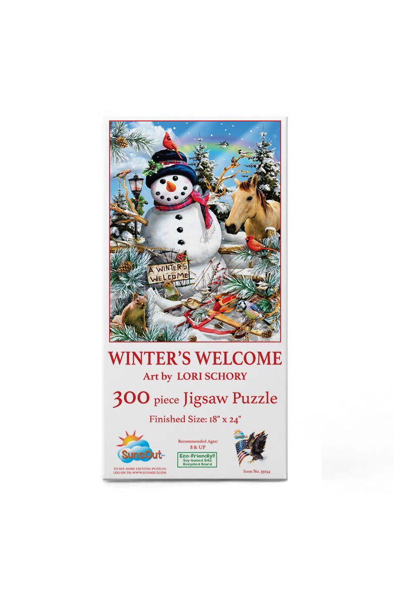 Winter's Welcome 300 piece Jigsaw Puzzle for Adults, Alternate, color, Multicolor