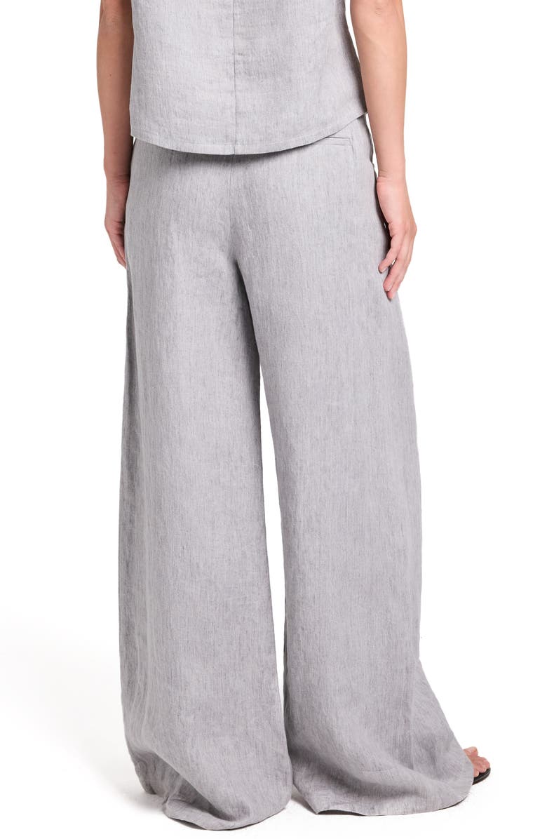 TWP Dillon Wide Leg Pants, Alternate, color, Light Heather Grey