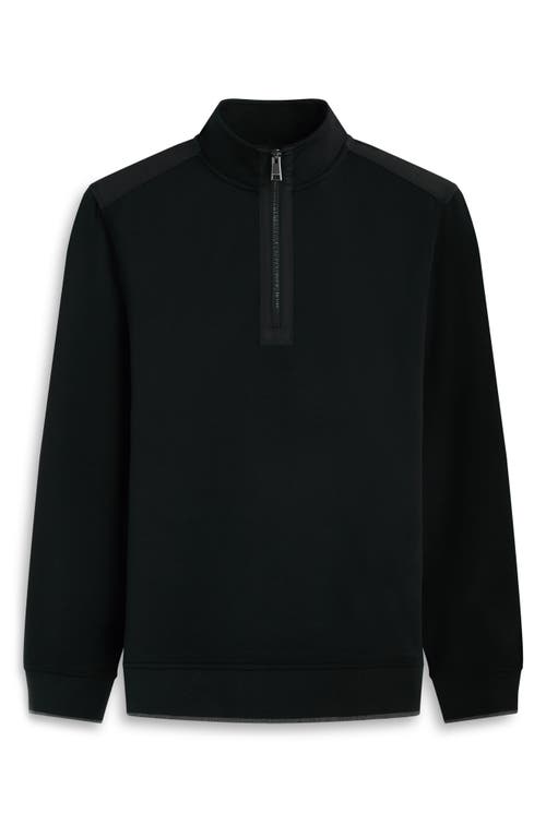 Bugatchi Soft Touch Quarter Zip In Black