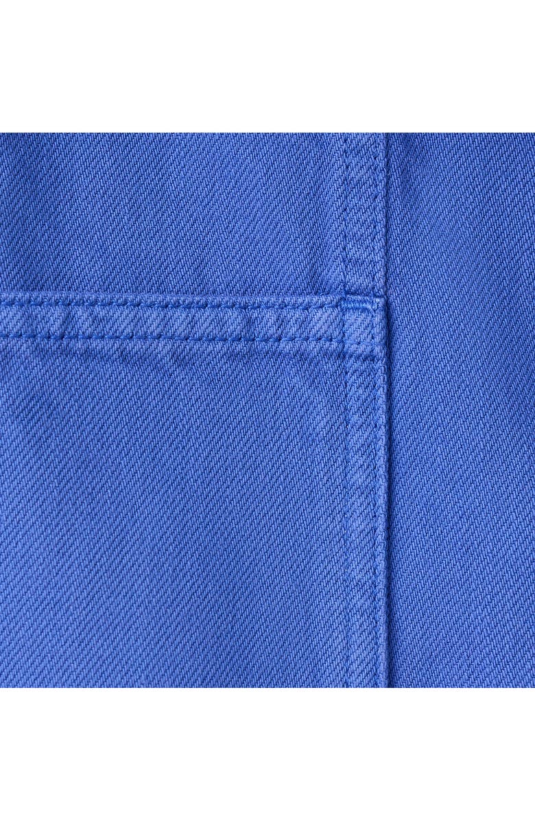 MANGO Featuring Hailey Bieber Amber Denim Miniskirt, Alternate, color,