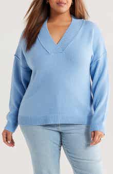 Treasure & Bond Slouchy V-Neck Sweater