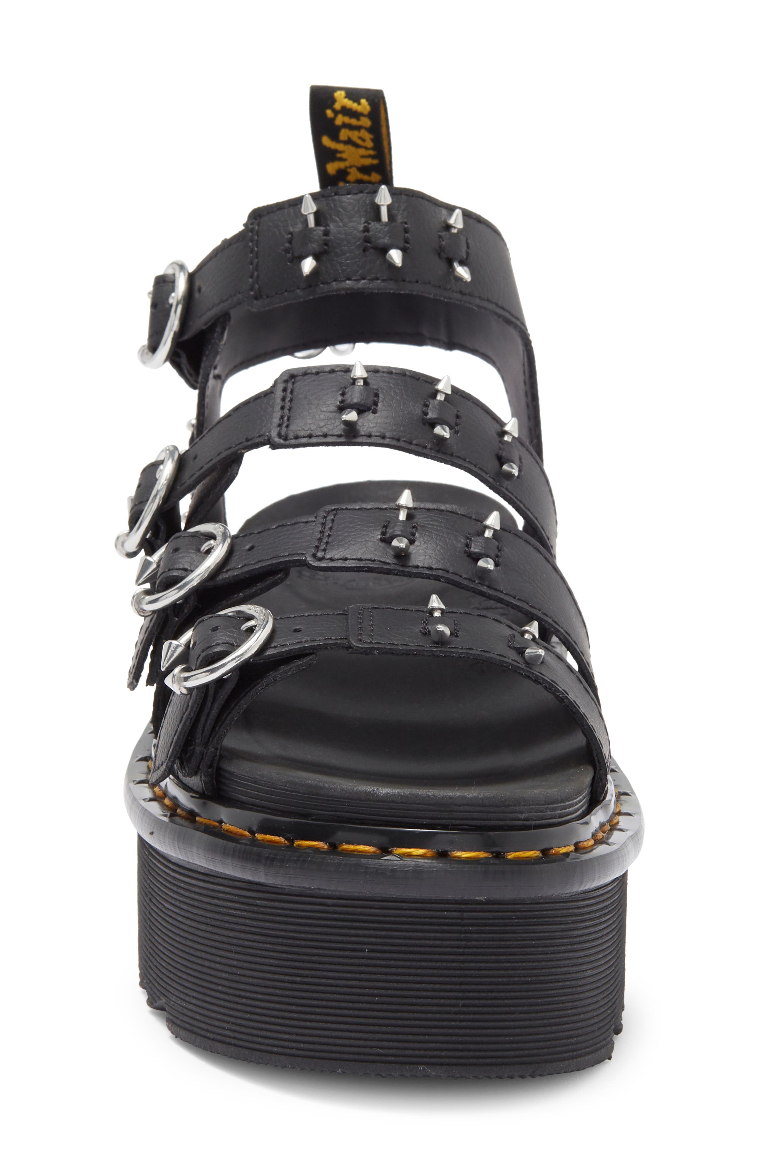 Blaire Quad Platform Strappy Sandal, Alternate, color, BLACK ATHENA