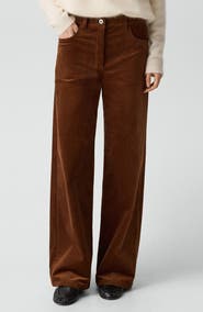 Theory Wide Leg Corduroy Pants