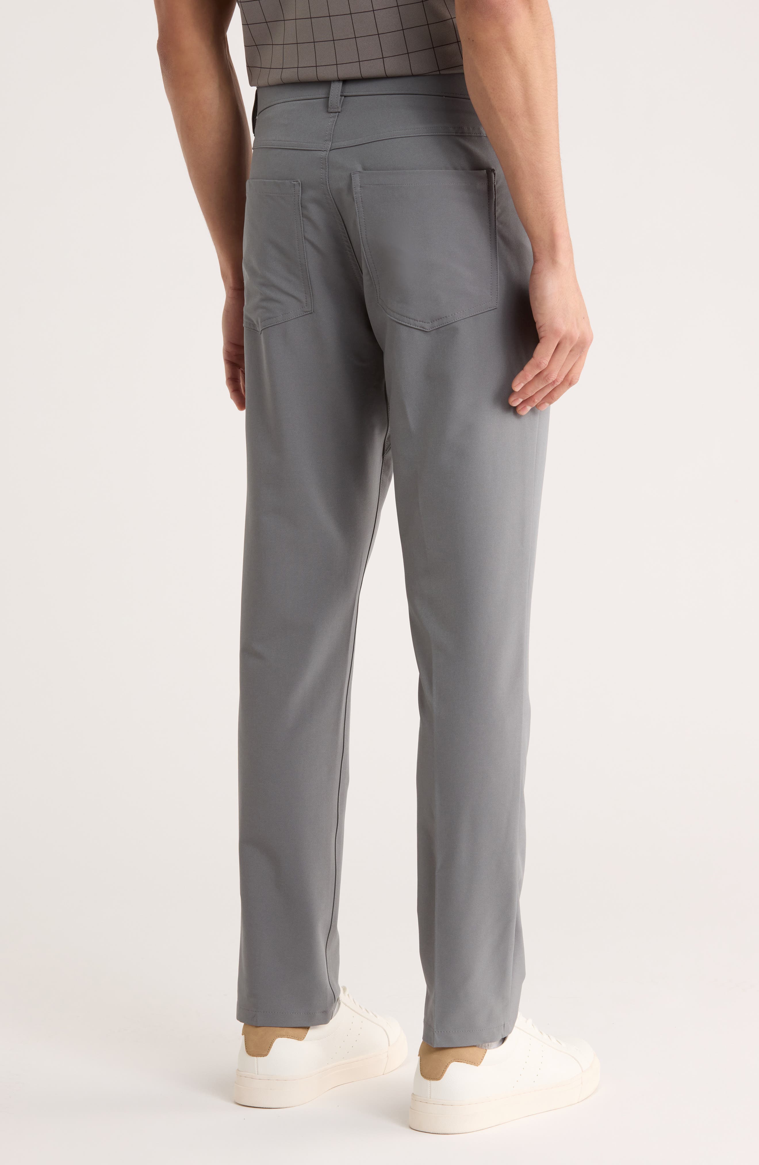 Technical Flat Front Pants - image 4