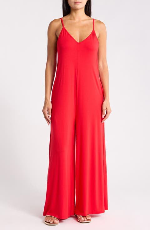 V-Neck Strappy Jumpsuit