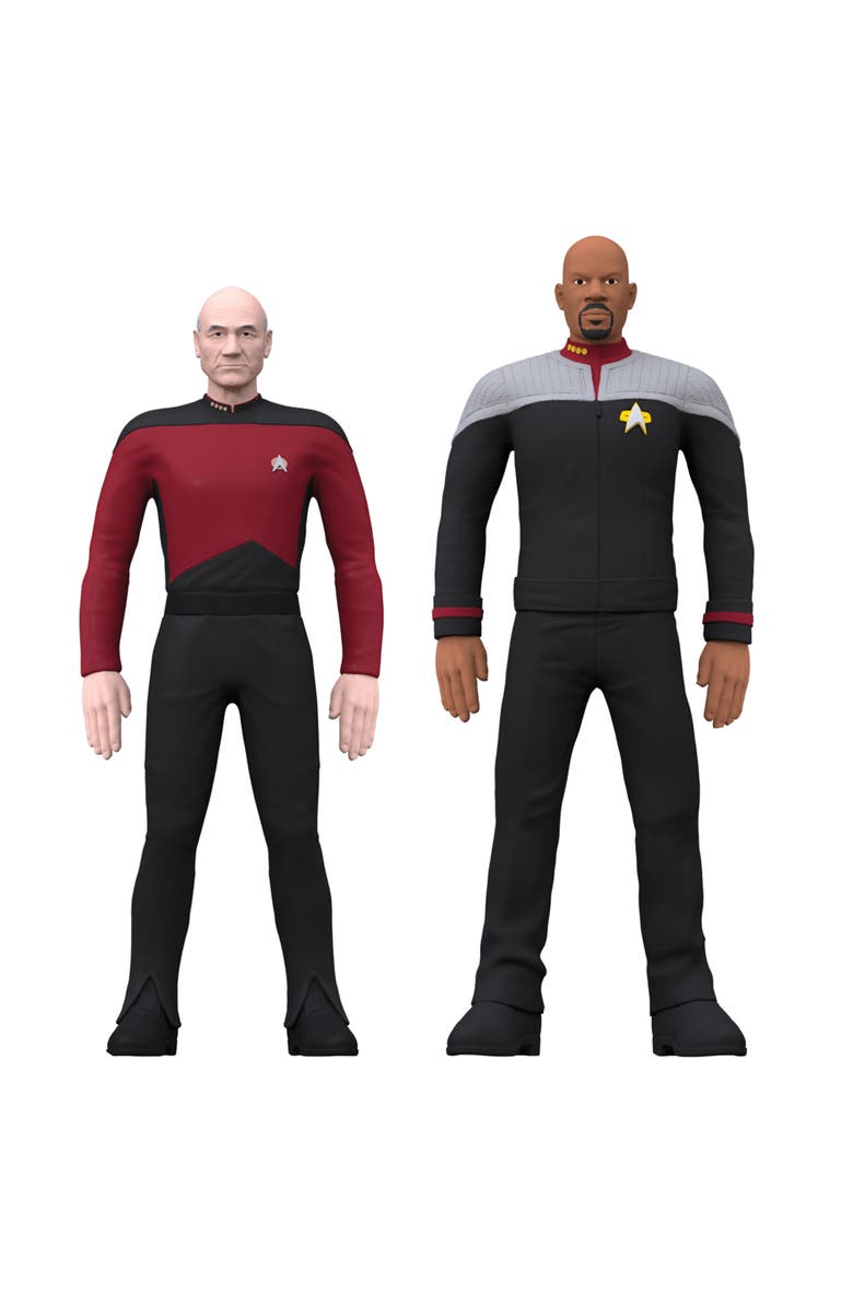 FleXfigs Star Trek Captains 4 Character Pack Ages, Alternate, color, Multicolored