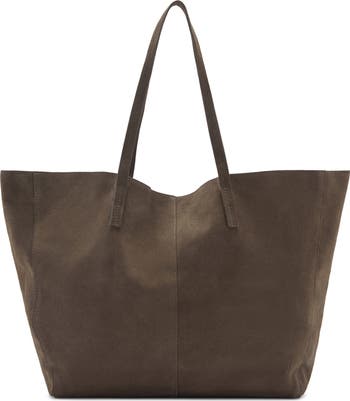 Medium Suede Shopper Tote