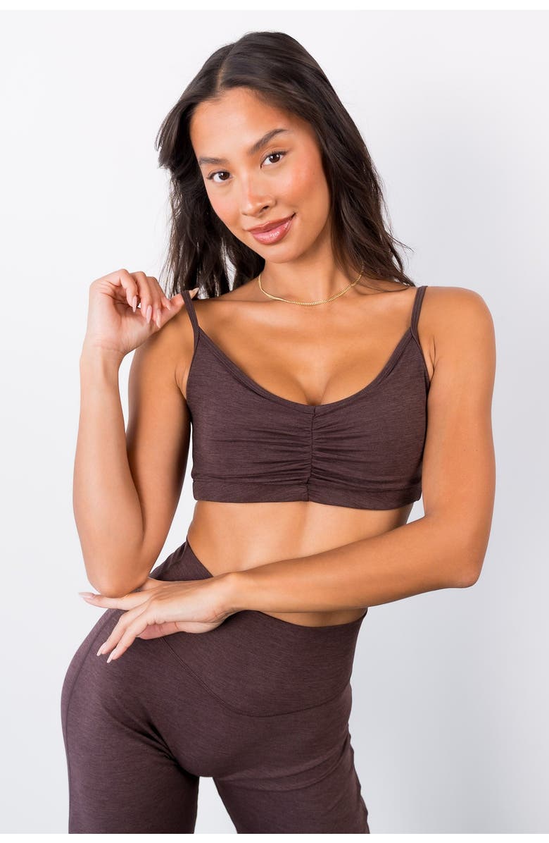 Vitality Daydream Gather Bralette, Main, color, Brownie Batter