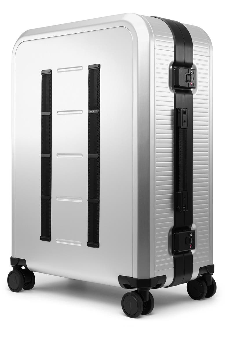Ramverk Alu 30" Large Checked Spinner Luggage, Main, color, Silver / Onyx