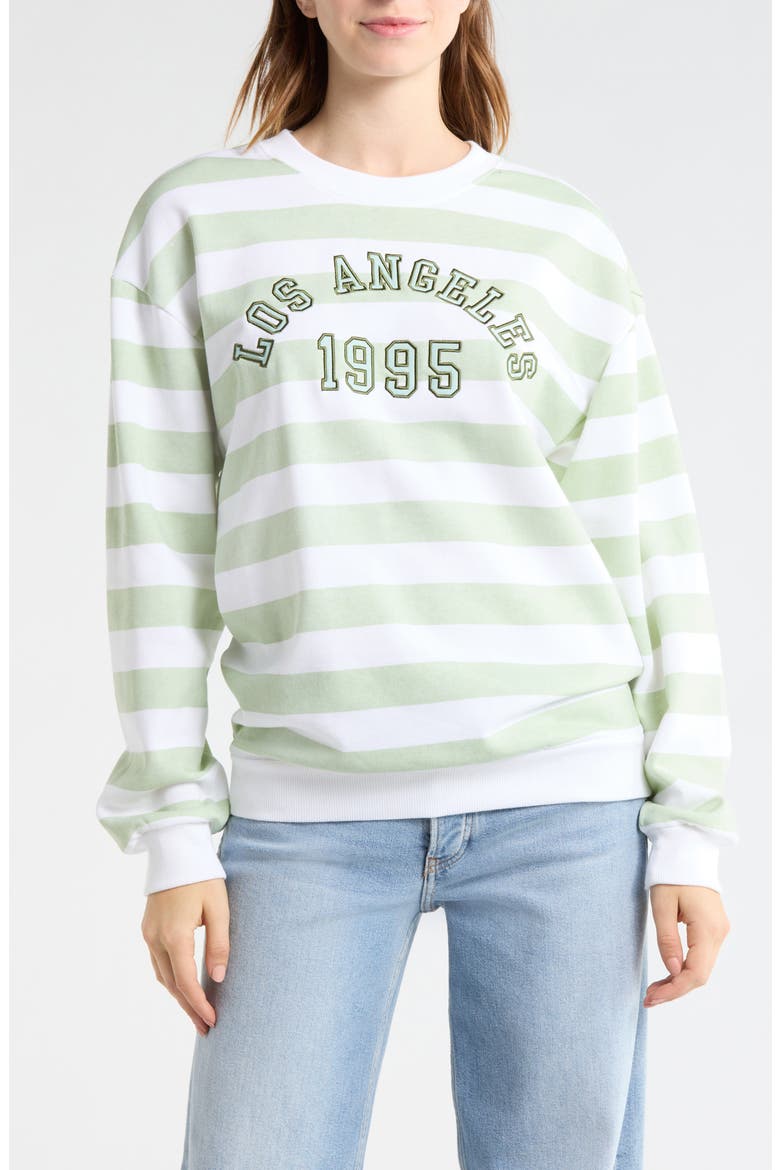 Los Angeles 1995 Sweatshirt, Main, color, SEACREST/ WHITE