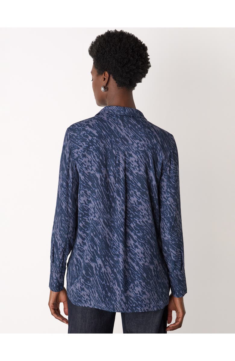 Whistles Abstract Marks Collared Shirt, Alternate, color, Blue