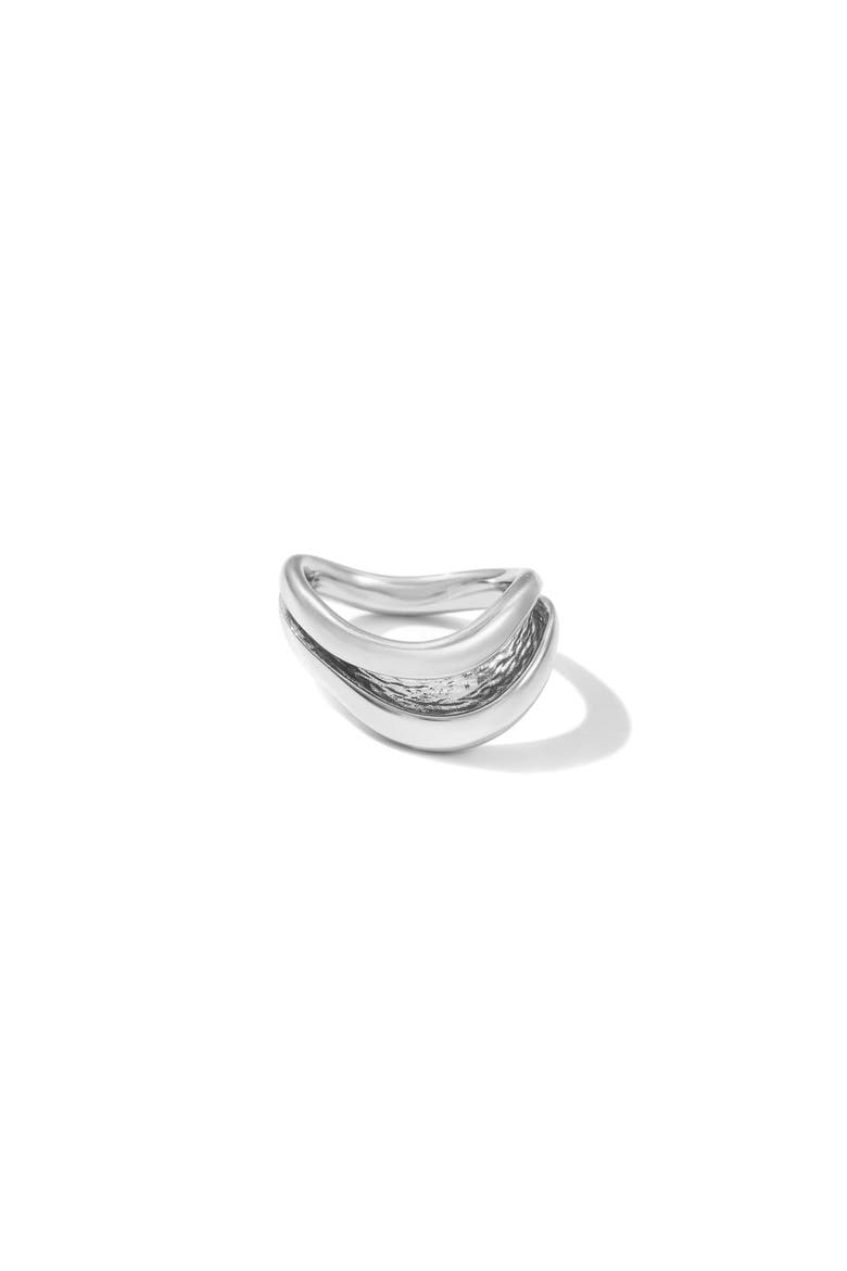 Currents Wave Ring, Main, color, Silver