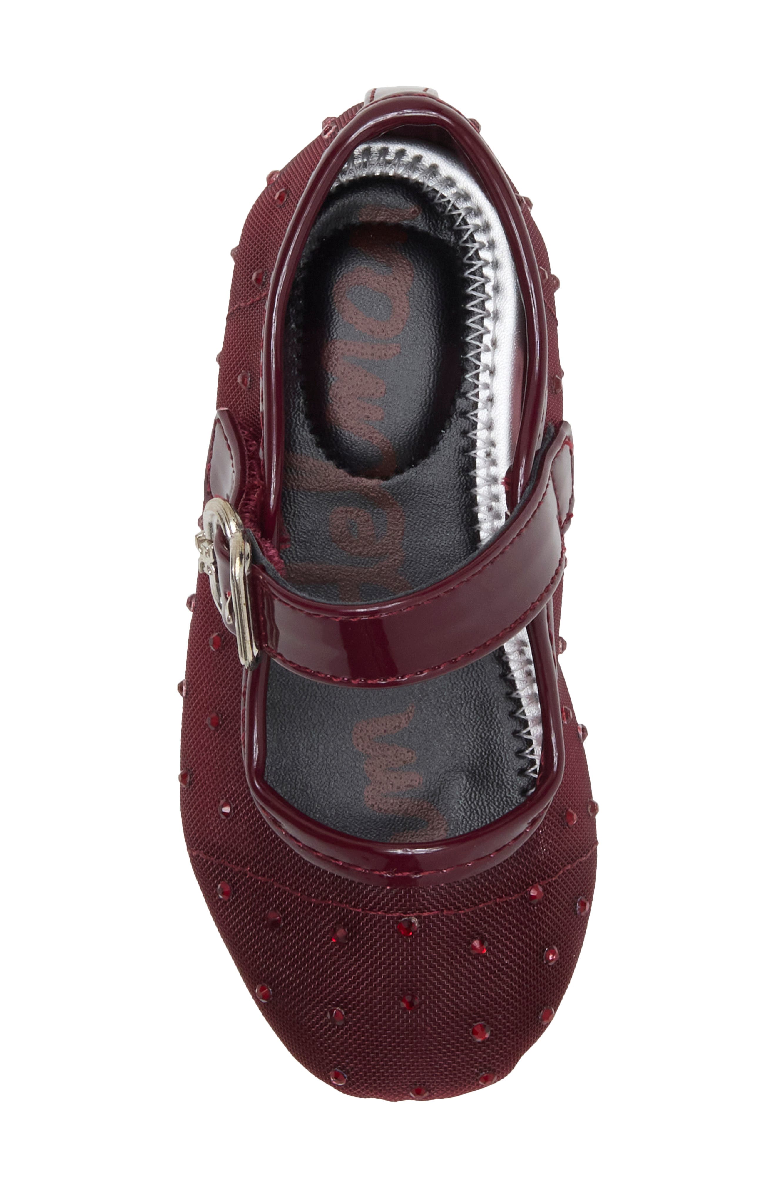 Kids' Maeve Shine Mary Jane Flat, Alternate, color, MAROON