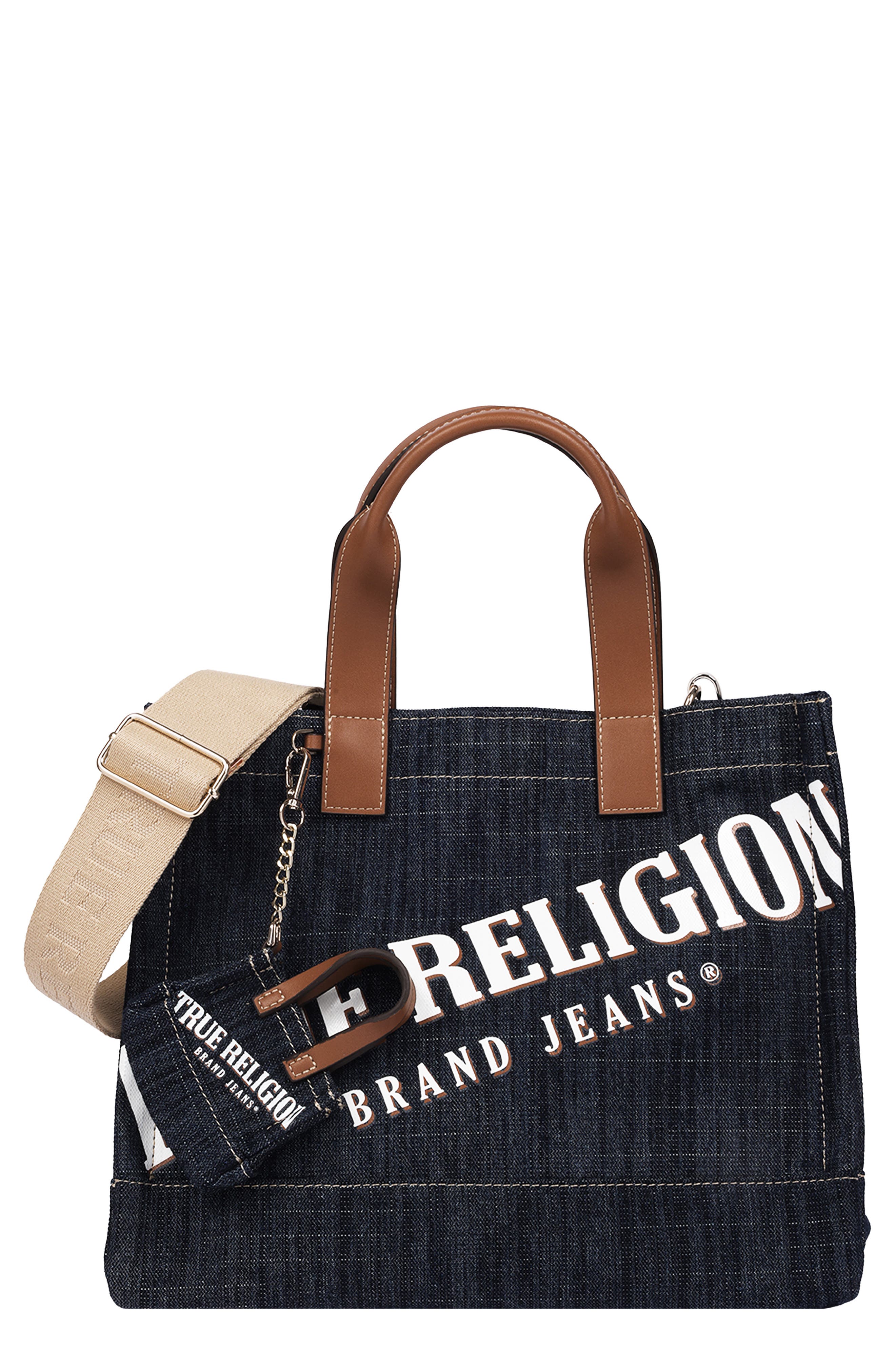 Medium Logo Denim Tote