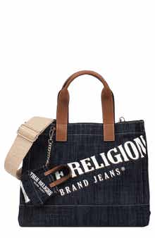 Medium Logo Denim Tote