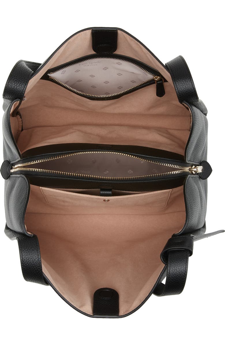 Kate Spade New York knott large leather shoulder bag, Alternate, color,