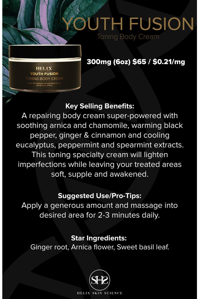 Youth Fusion Toning Body Cream with CBD (Nordstrom Exclusive), Alternate, color, NO COLOR