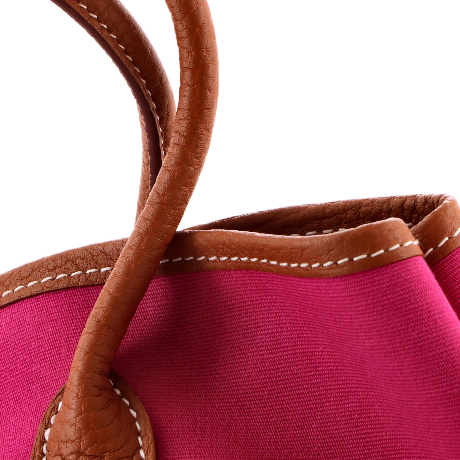 Garden Party Tote Toile and Leather 30, Alternate, color, Pink
