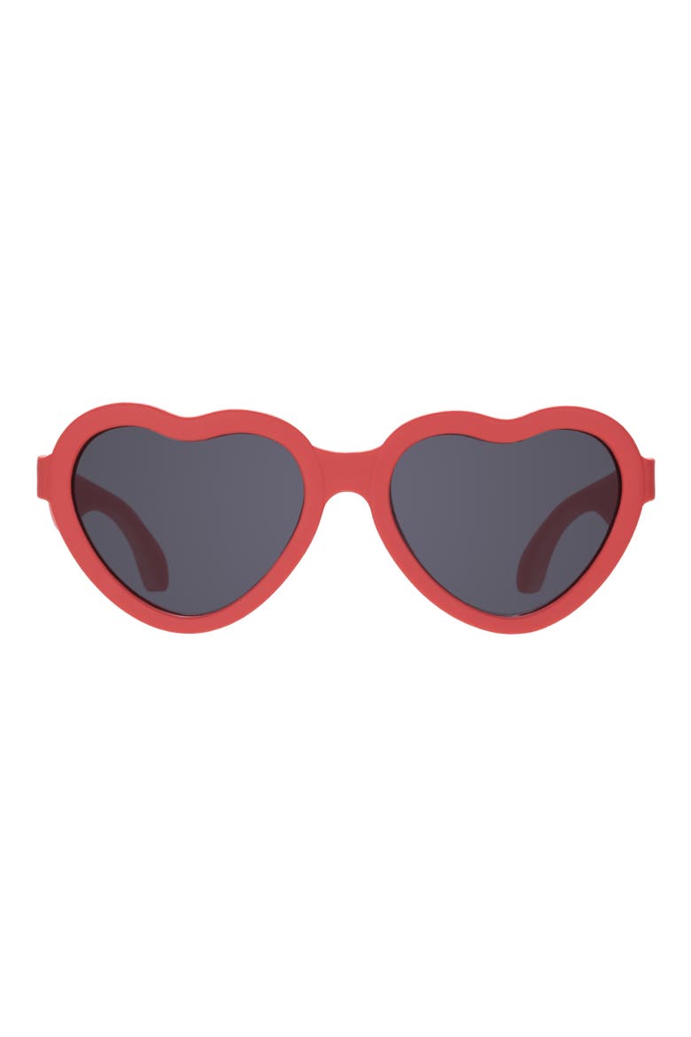 Kids' Candy Apple Heart Sunglasses, Main, color, CANDY APPLE