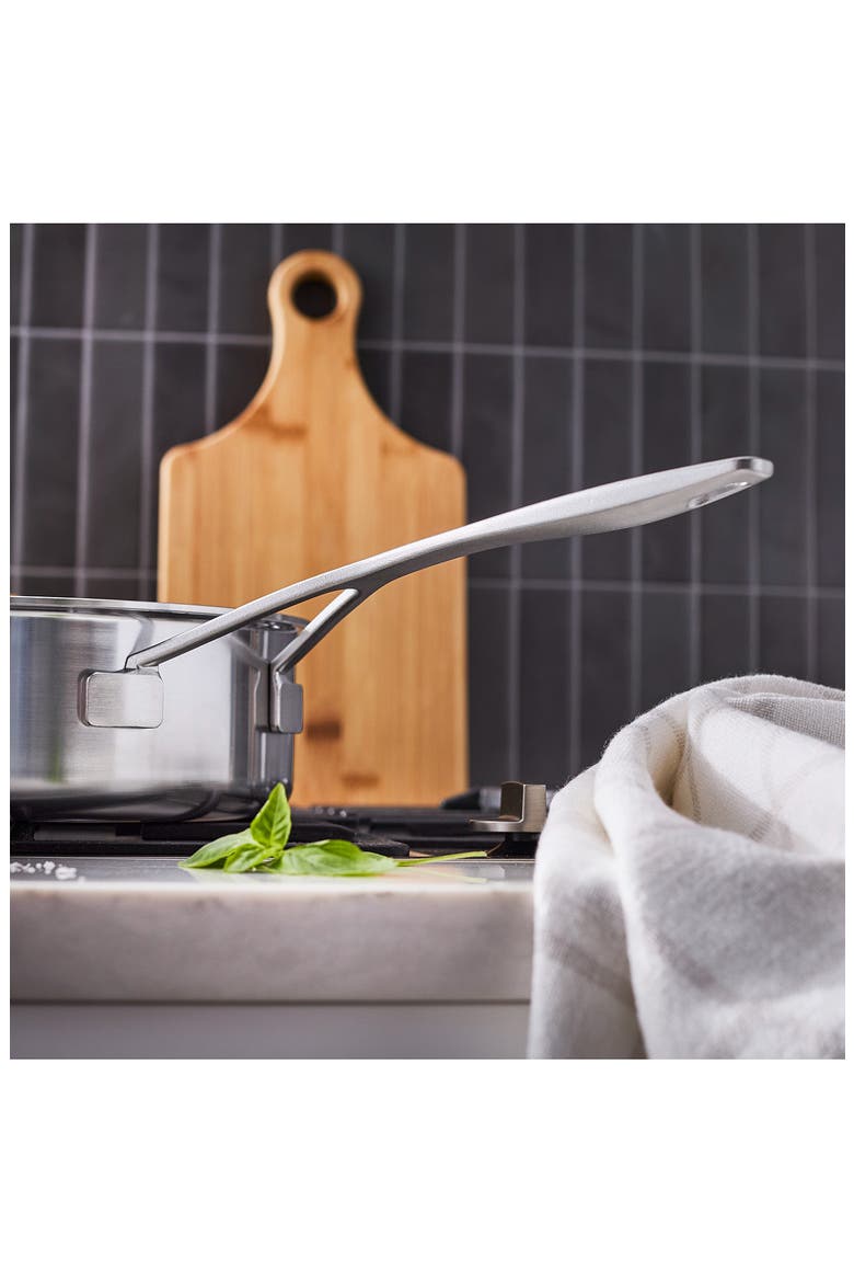 Industry 3-Quart 5-Ply Stainless Steel Saute Pan, Alternate, color, STAINLESS STEEL