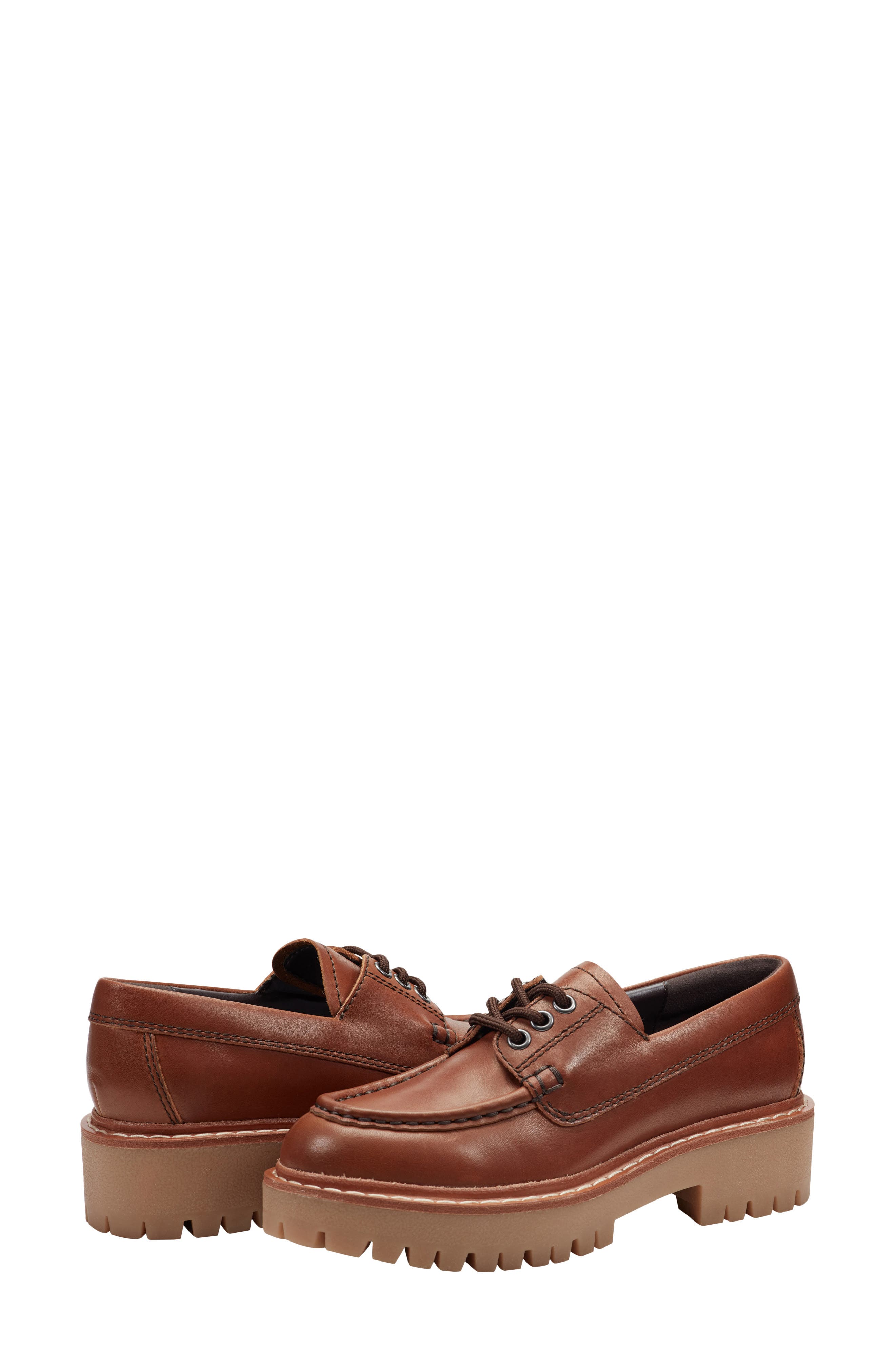 Marc Fisher LTD Nerida Platorm Derby, Alternate, color, Dark Natural