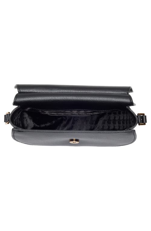 Karl Lagerfeld Paris Corrine Leather Shoulder Bag In Black