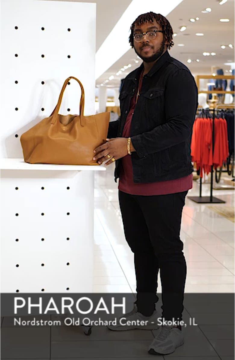 Violet Leather Tote, sales video thumbnail