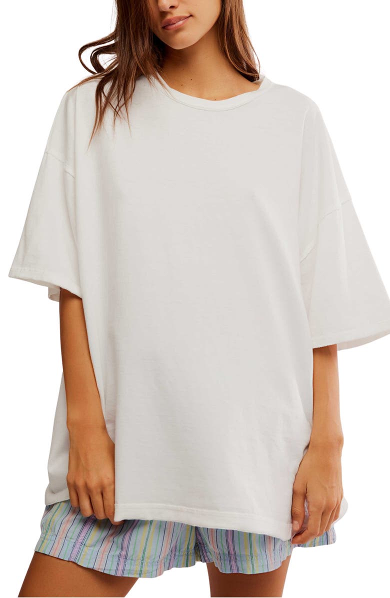 Free People Devon Oversize Cotton T-Shirt, Main, color, 