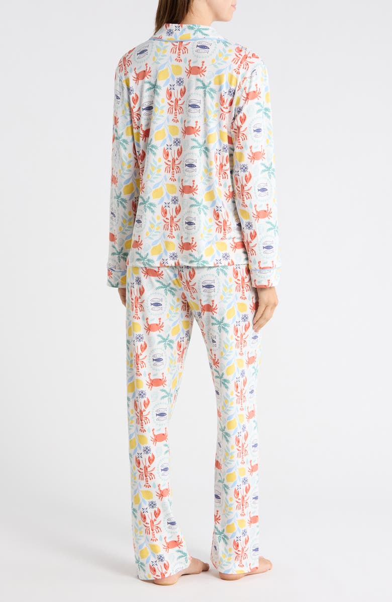 PJ Salvage Cloud Jersey Pajamas, Alternate, color, Ivory