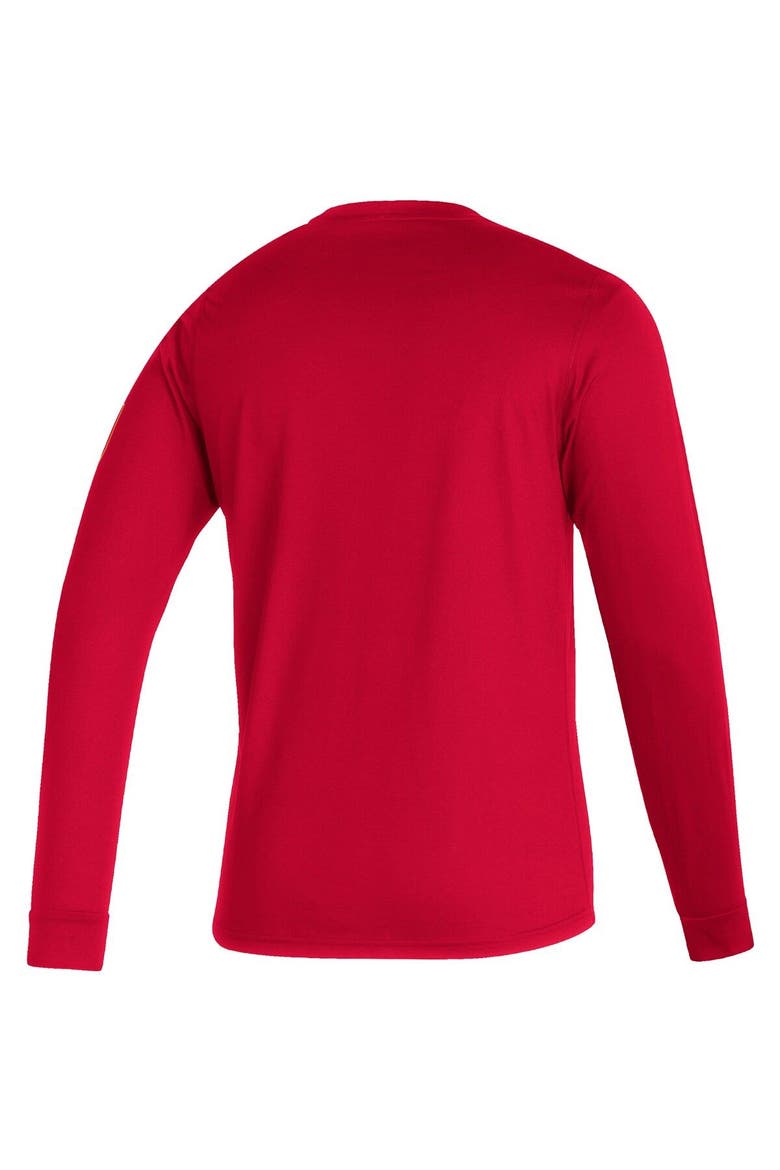 Men's adidas Red Real Salt Lake Vintage Performance Long Sleeve T-Shirt, Alternate, color, Red