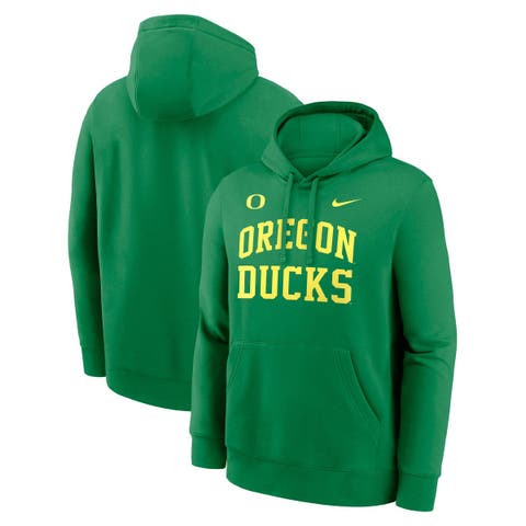 Men's Nike  Green Oregon Ducks Primetime Arched Club Fleece Pullover Hoodie
