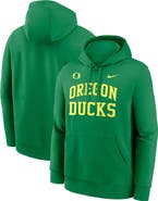 Nike Men's Nike  Green Oregon Ducks Primetime Arched Club Fleece Pullover Hoodie