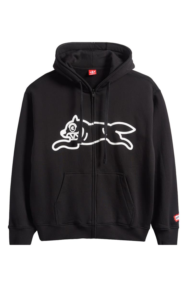 ICECREAM Zippy Graphic Zip Hoodie, Alternate, color, Black