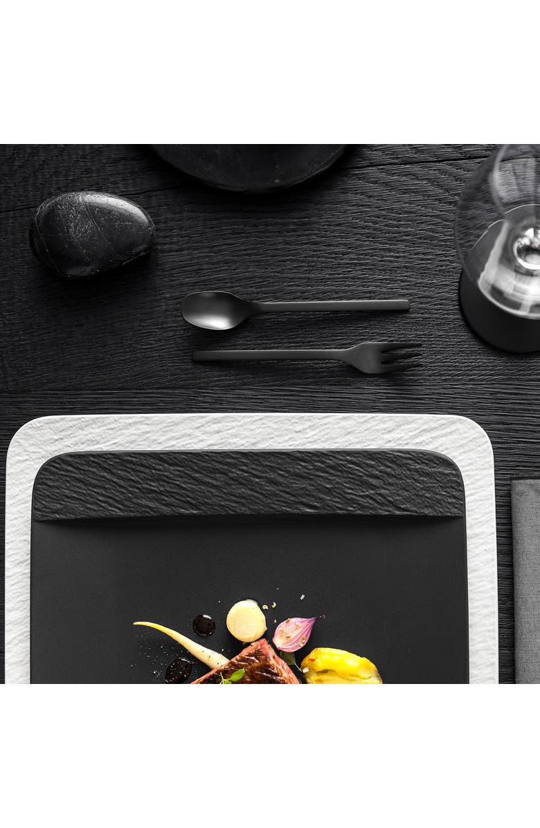 Villeroy & Boch Manufacture Rock blanc Square Dinner Plate, Alternate, color, White