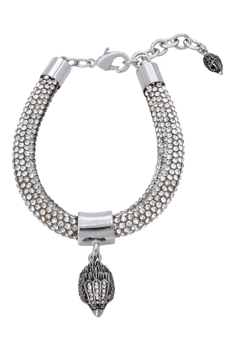 Pavé Rope Pendant Bracelet, Main, color, CRYSTAL