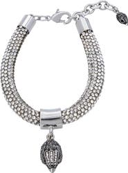 Kurt Geiger London Pavé Rope Pendant Bracelet