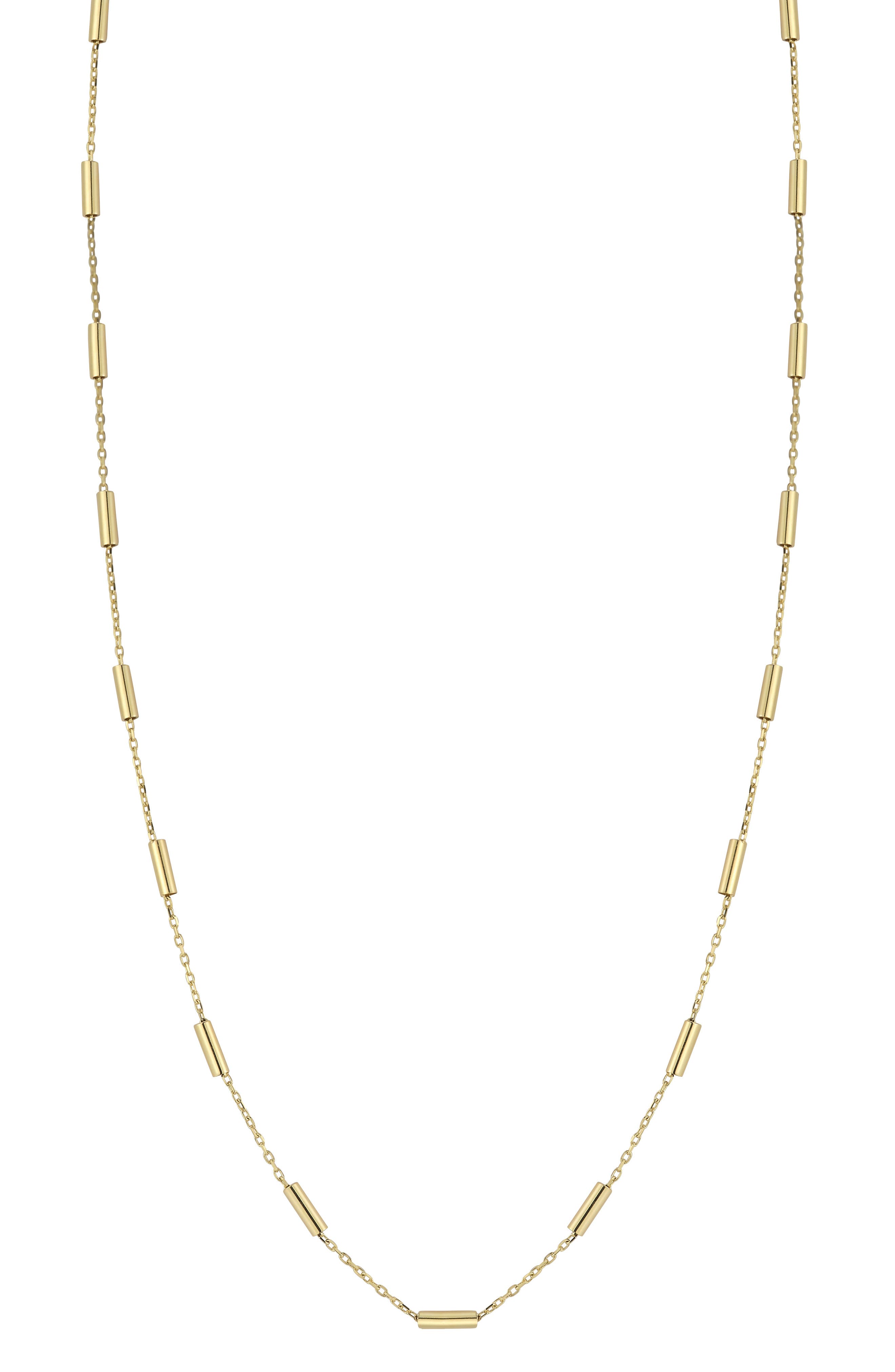Ember Fine Jewelry <p>14K Gold Cylinder Necklace</p>