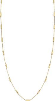 Ember Fine Jewelry <p>14K Gold Cylinder Necklace</p>
