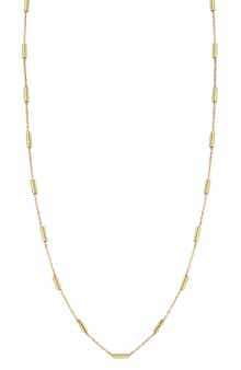 Ember Fine Jewelry <p>14K Gold Cylinder Necklace</p>
