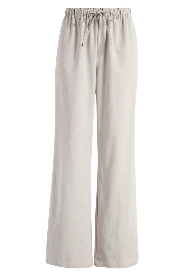 Olina Tie Waist Wide Leg Pants, Alternate, color, NATURAL