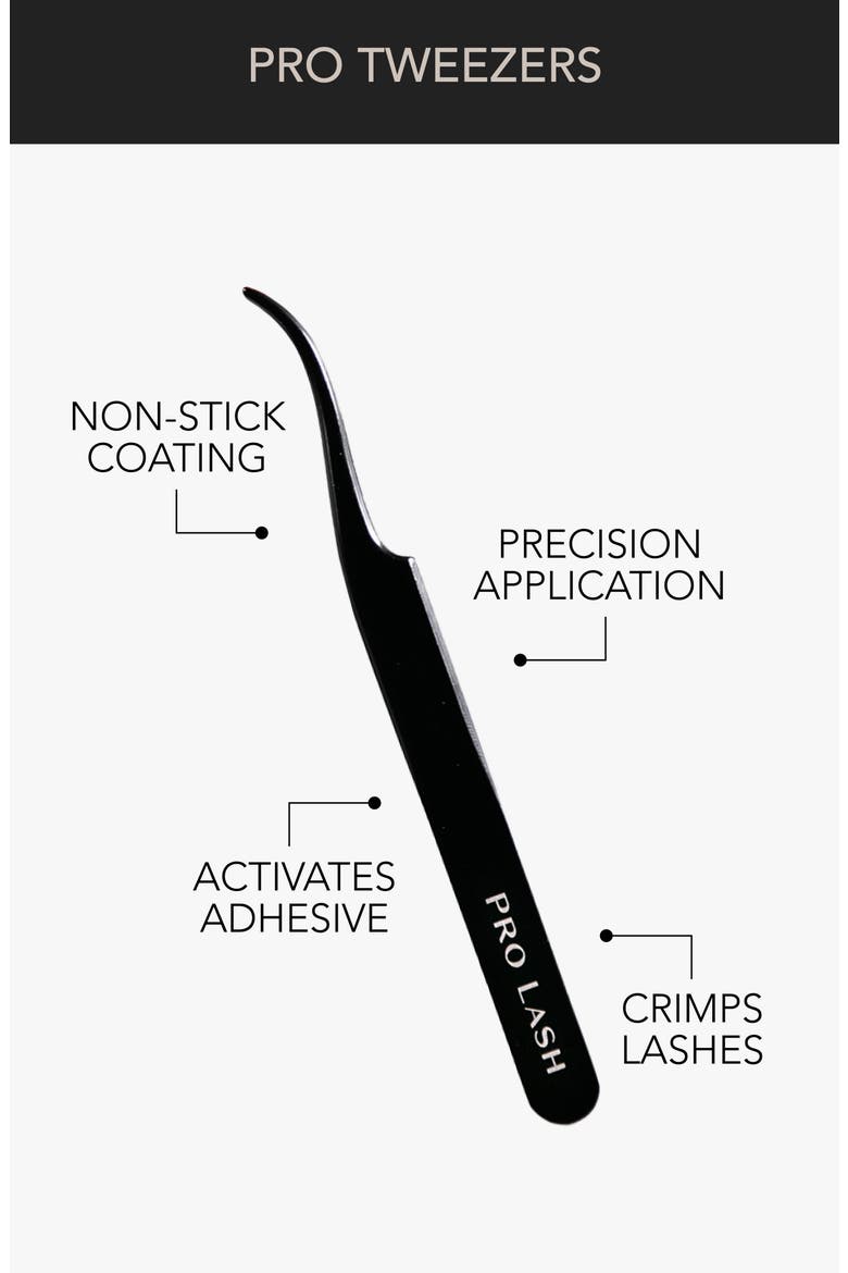 Pro Tweezers, Alternate, color, BLACK