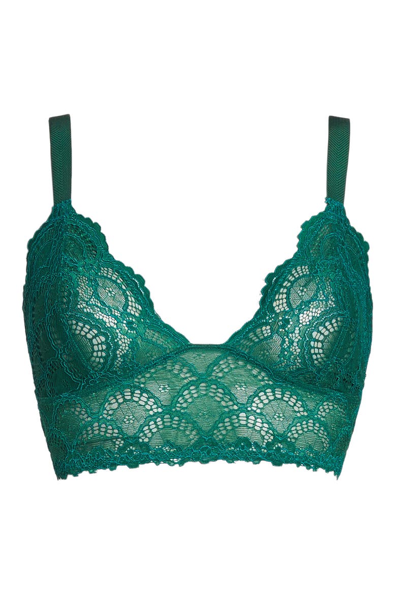 Intimately FP Let Me Kiss You Bralette, Alternate, color, PINE
