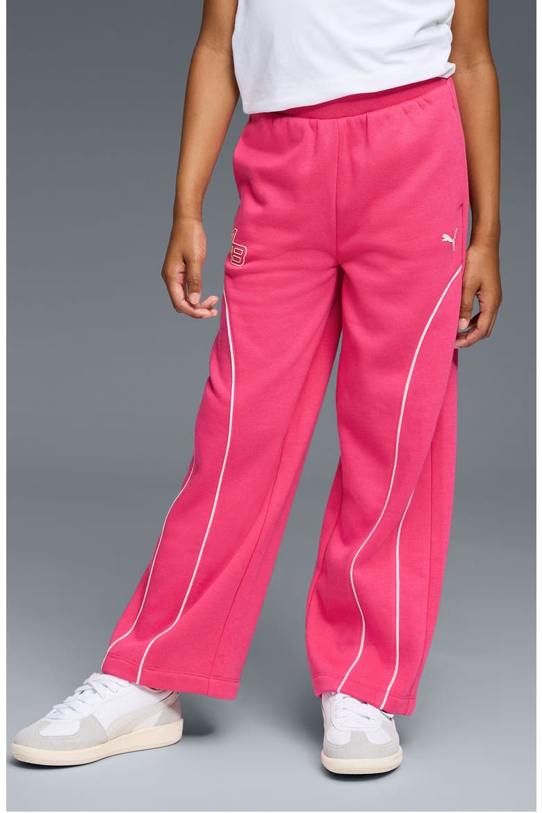 Kids' Star Drive Moto Sweatpants, Alternate, color, BRIGHT PINK