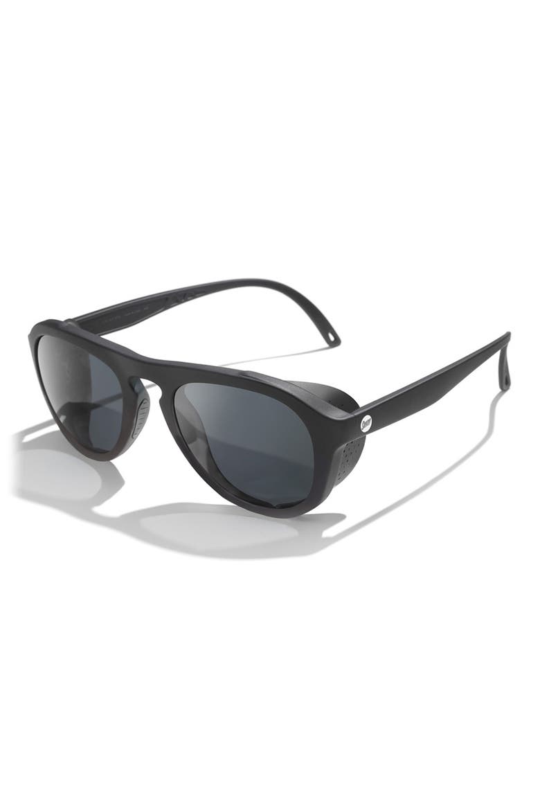 Treeline 50mm Polarized Sunglasses, Alternate, color, BLACK/ SLATE