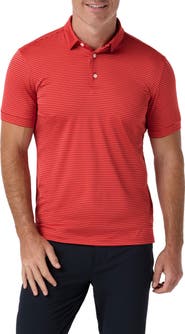 Mizzen+Main Versa Trim Fit Stripe Performance Golf Polo